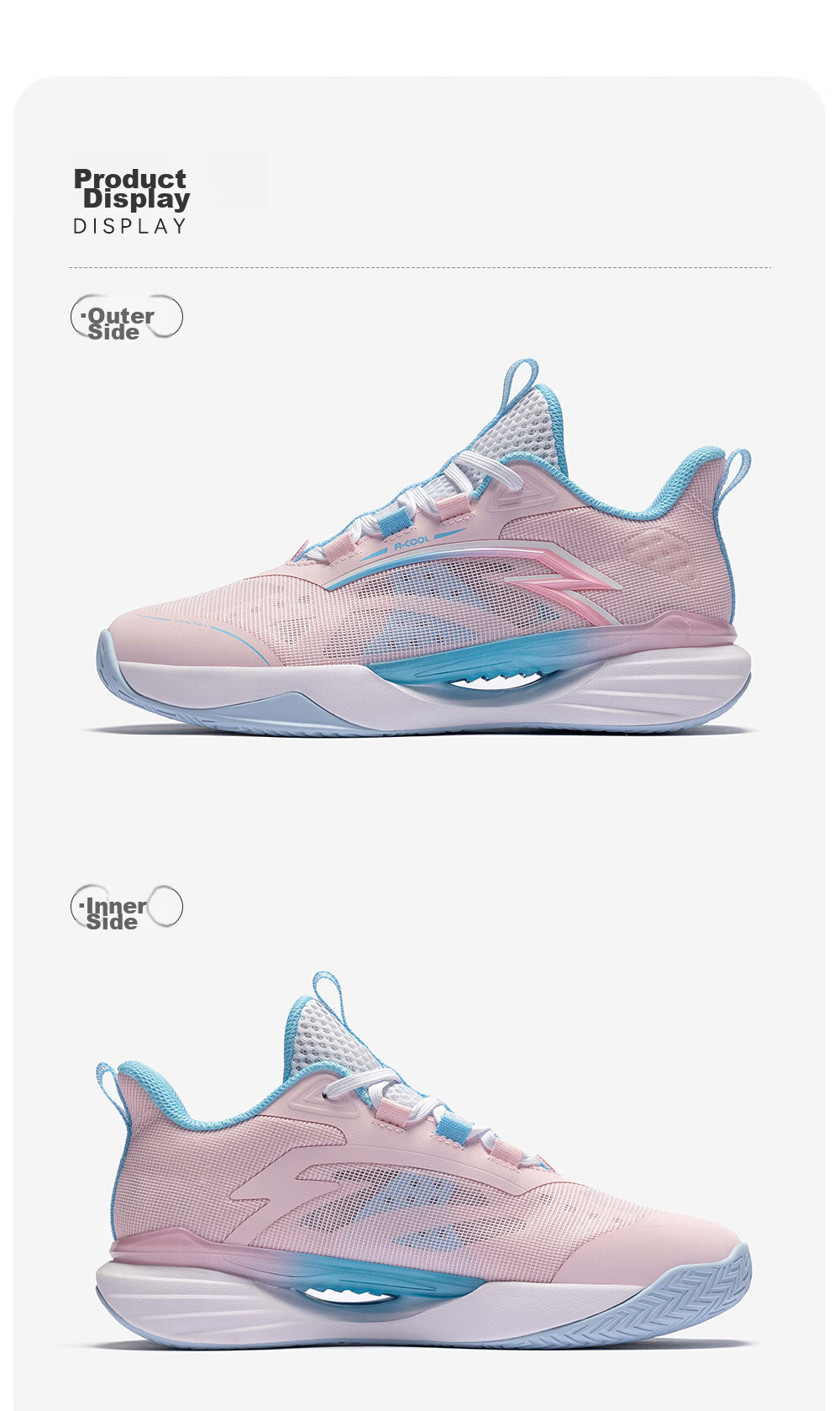 Anta Kids Boys Sports Shoes Big Kids 2026 Summer Mesh Breathable Performance Wind Tunnel Basketball Shoes A12621105 24